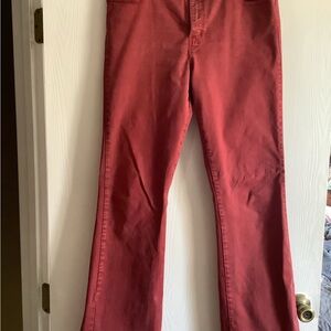Buffalo David Bitton Brick Red Flared Pants